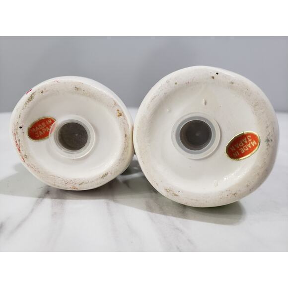 Vintage 1950s Christmas Snowman Salt and Pepper Shaker Set Japan Kitschy MCM - Picture 7 of 8
